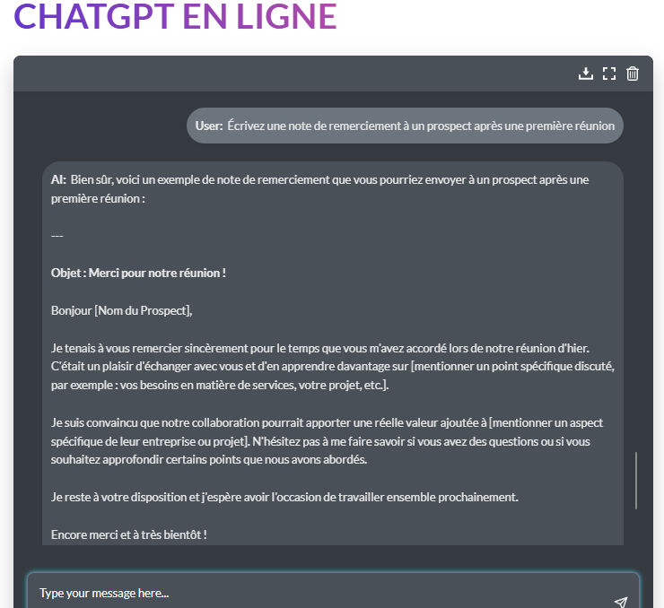 Création de relations