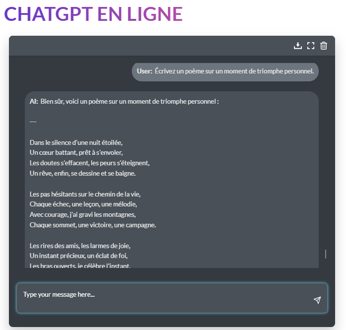 chatgpt prompt pour lecriture de poemes 