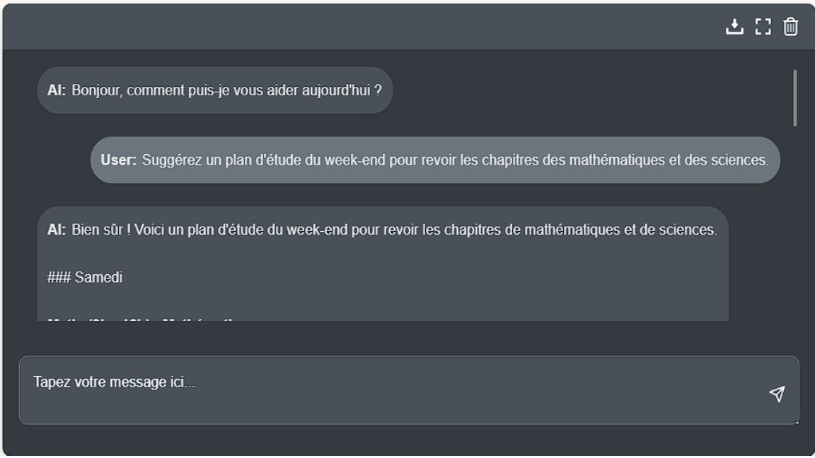 Horaires d'étude personnalisés
