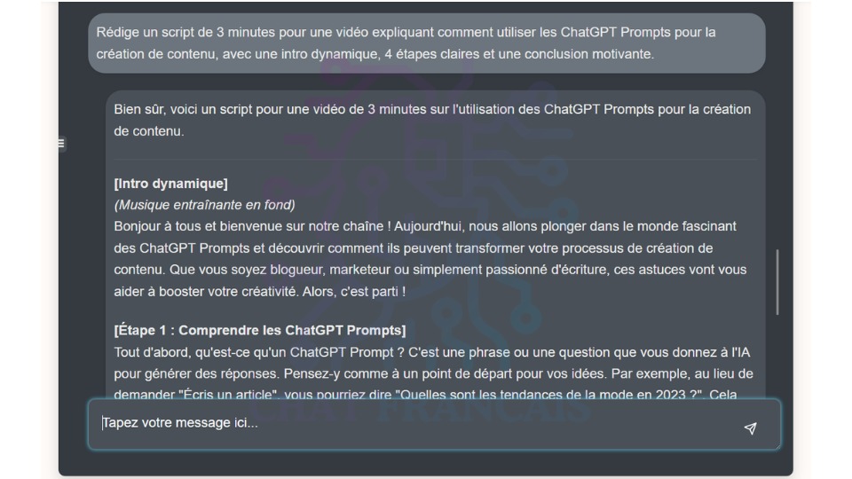 ChatGPT Prompts pour la création (4)