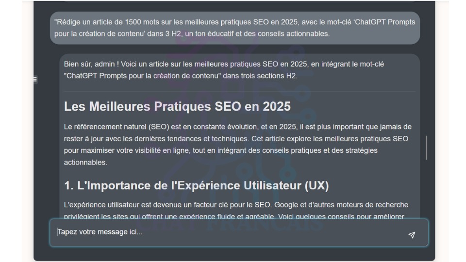 ChatGPT Prompts pour la création (6)