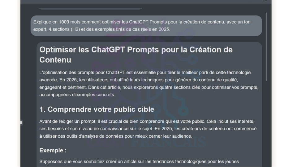 ChatGPT Prompts pour la création
